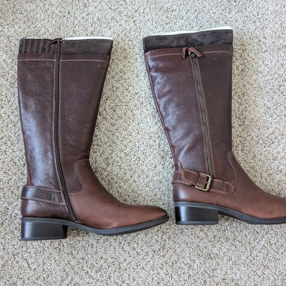 New in Box Comfortiva Leather Boots in Bridle Brown, Women's size 11 - Picture 6 of 9